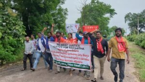  Student Unions Protest for Rakshita's Death Inquiry