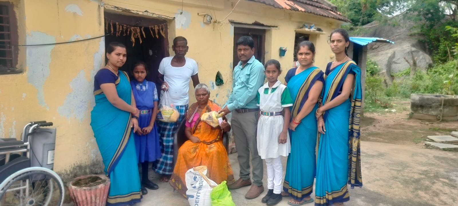 Financial Assistance to Elderly Woman by School