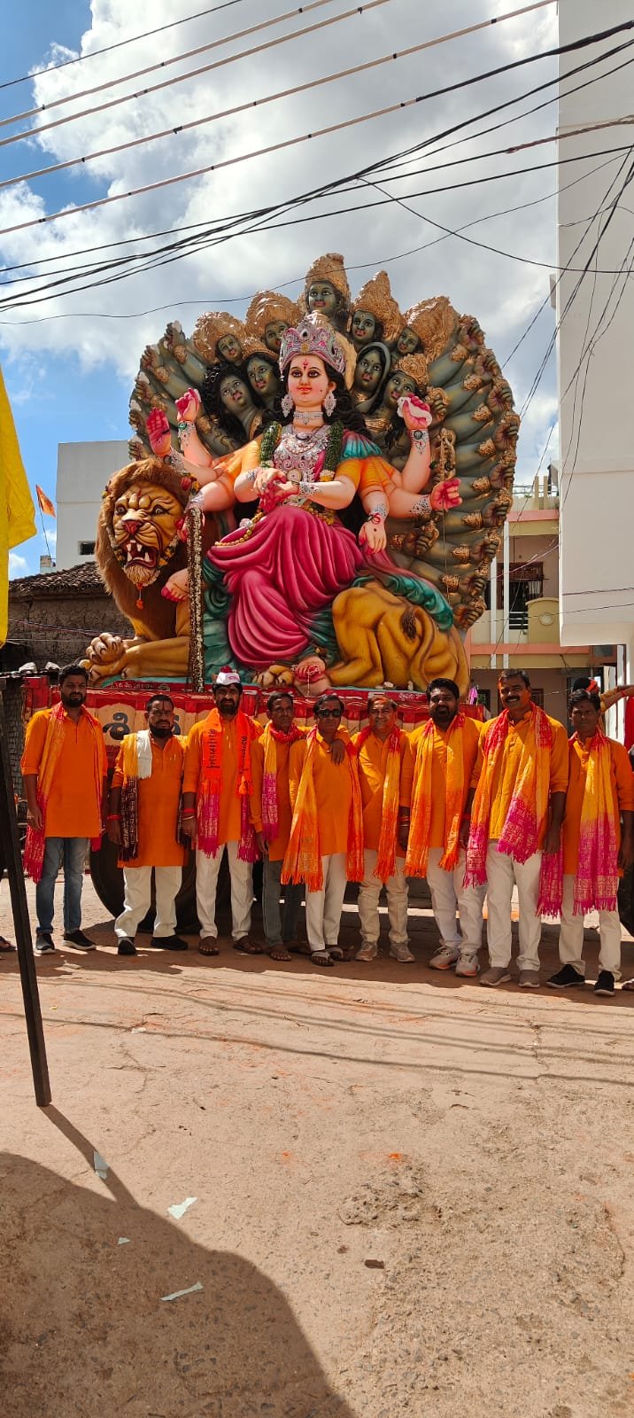 భైంసా దుర్గామాత శోభాయాత్ర ప్రారంభం