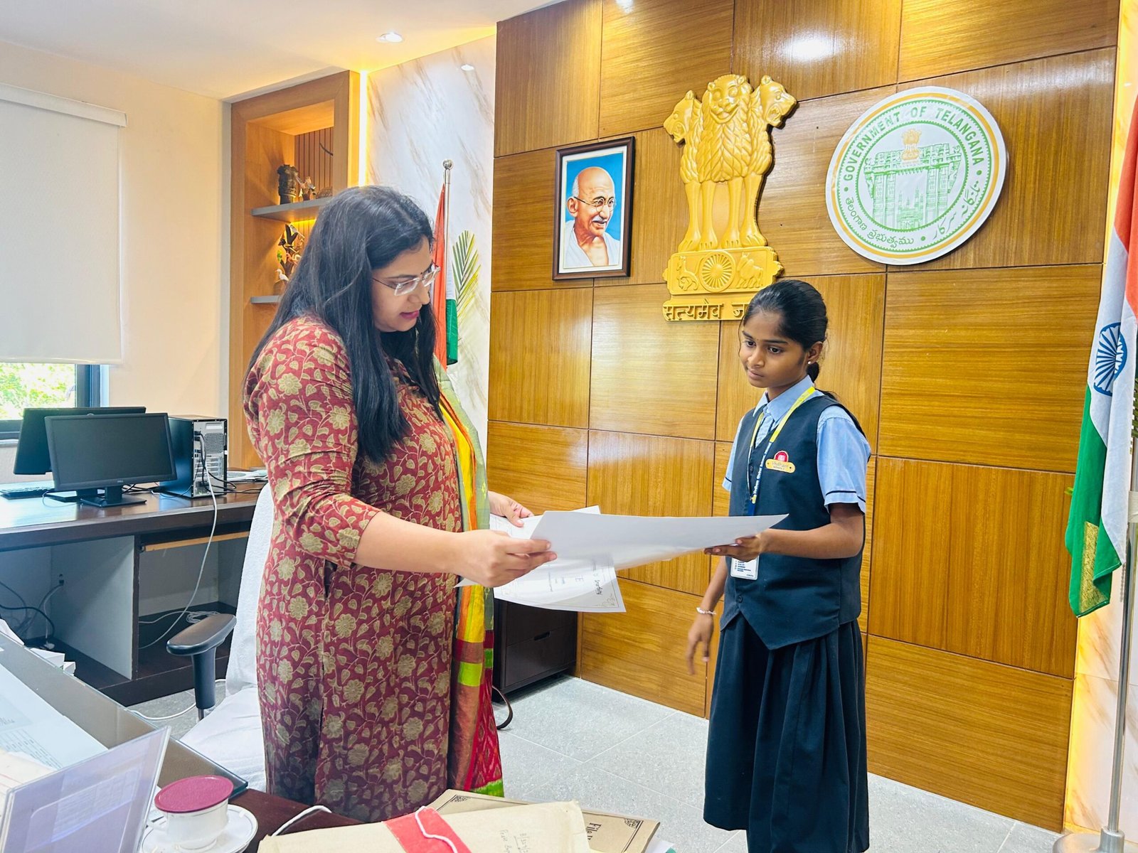 వేదం గ్లోబల్ స్కూల్ విద్యార్థిని ప్రశస్తిని రెడ్డి జాతీయ స్థాయి విజయం