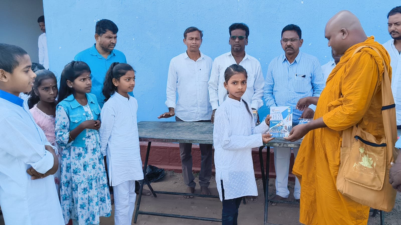 Study Material Distribution Event in Bhainsa by Team Bhainsa Division