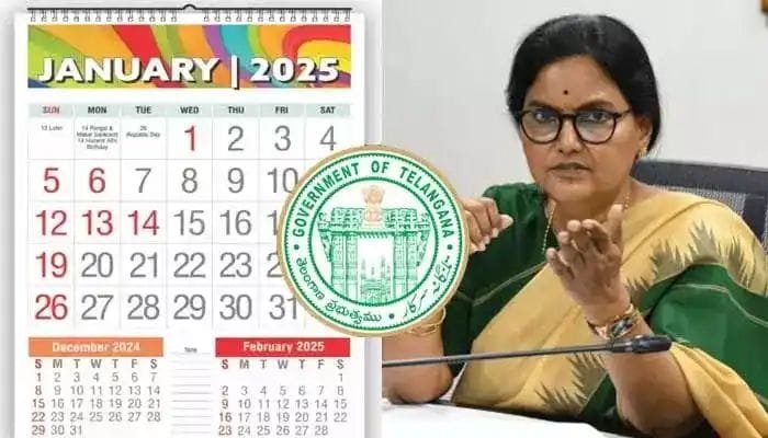 తెలంగాణ ప్రభుత్వ 2025 సెలవుల జాబితా ప్రెజెంటేషన్.