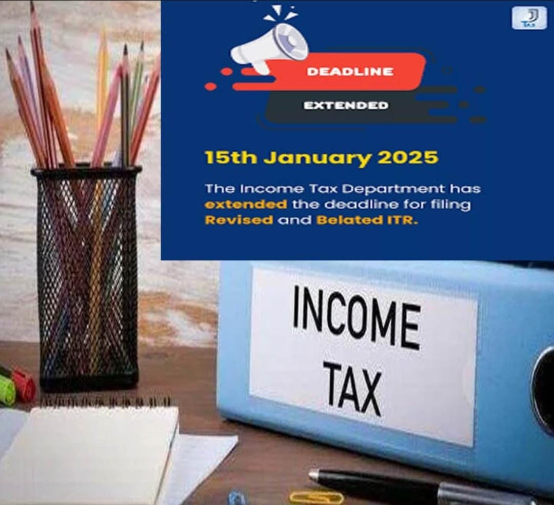 ITR Filing Deadline Extended January 15, 2025