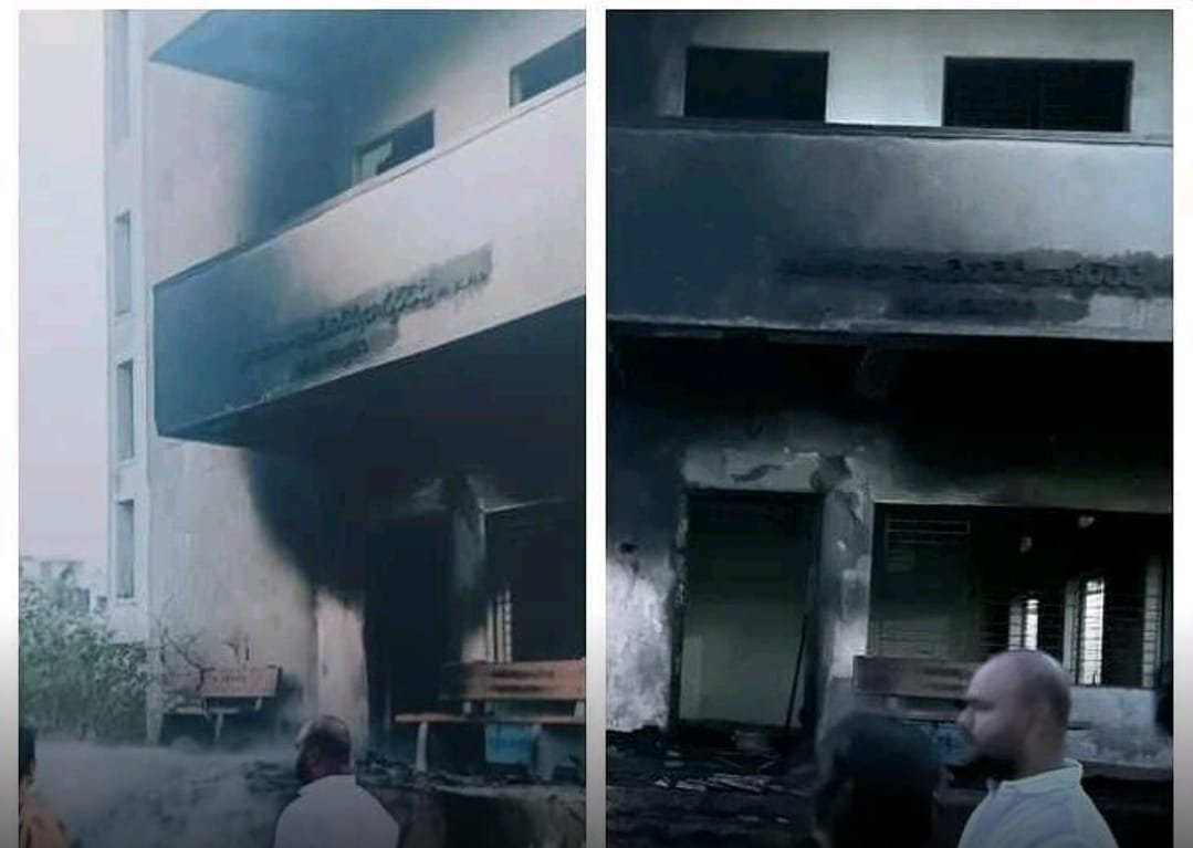 తిరుపతి సచివాలయానికి నిప్పు – ఆగ్ని మాపక చర్య