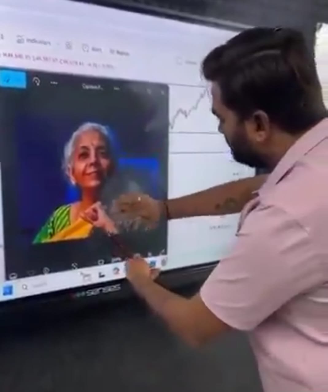 నిర్మలా సీతారామన్‌కు ఇన్వెస్టర్ల పూజ