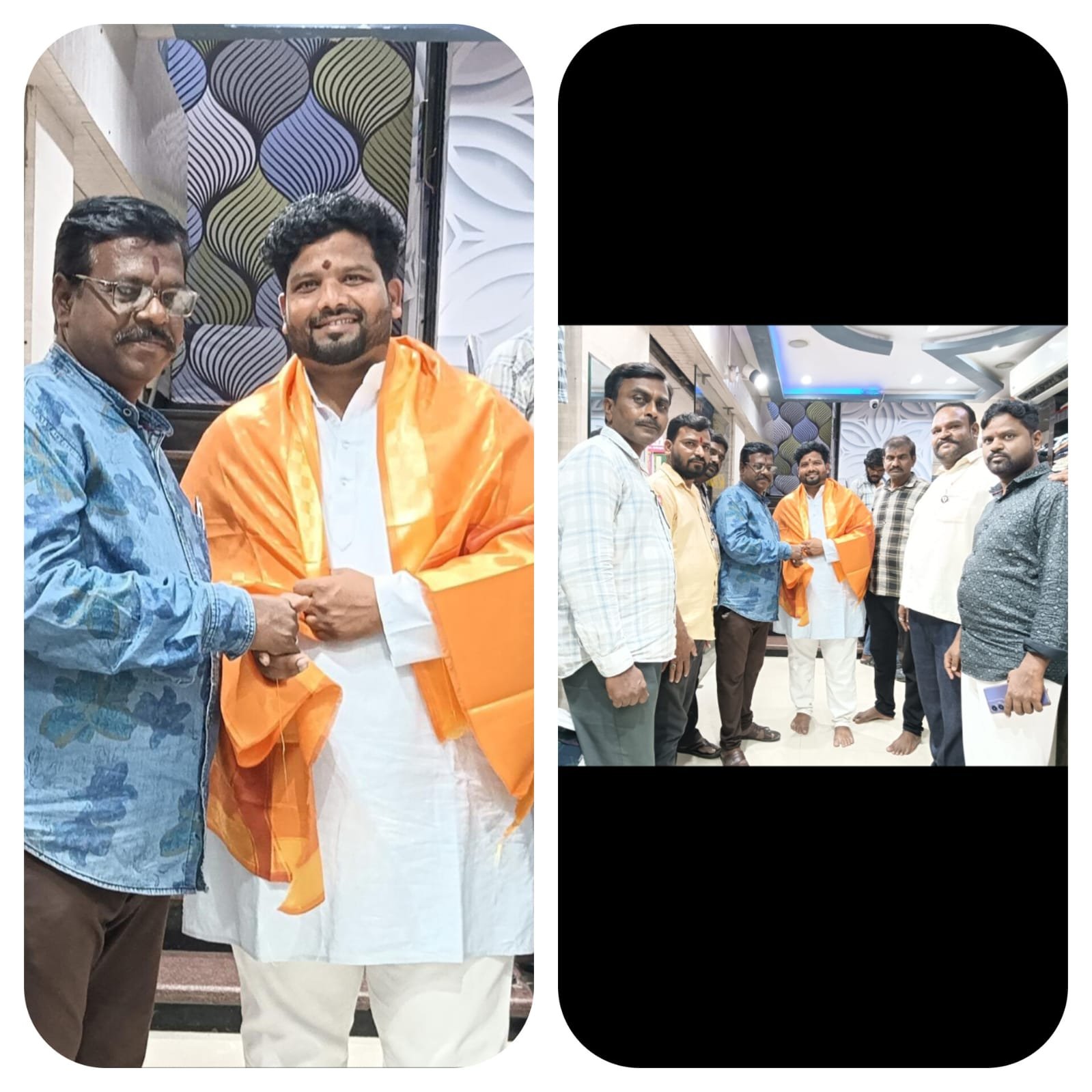 ఆలయ డైరెక్టర్ ఎన్ హెచ్ఆర్ సి ఆధ్వర్యంలో సత్కారం